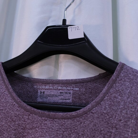 Under Armour Heathered Purple Long Sleeve Top - Picture 2 of 13